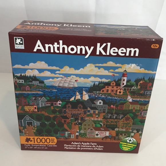 Anthony Kleem Adam's Apple Farm 1000 Piece Puzzle - Picture 1 of 8